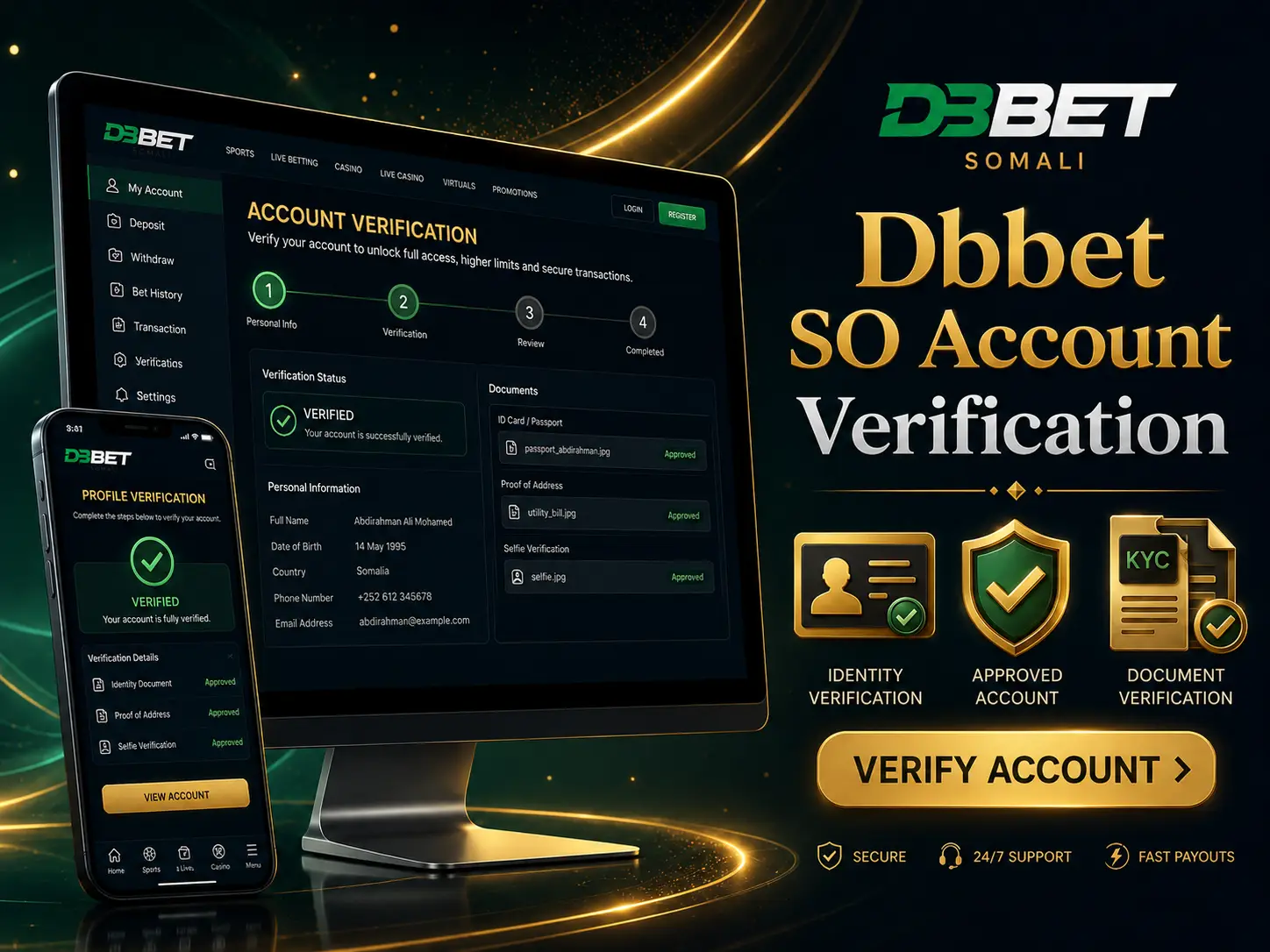 Dbbet SO Account Verification