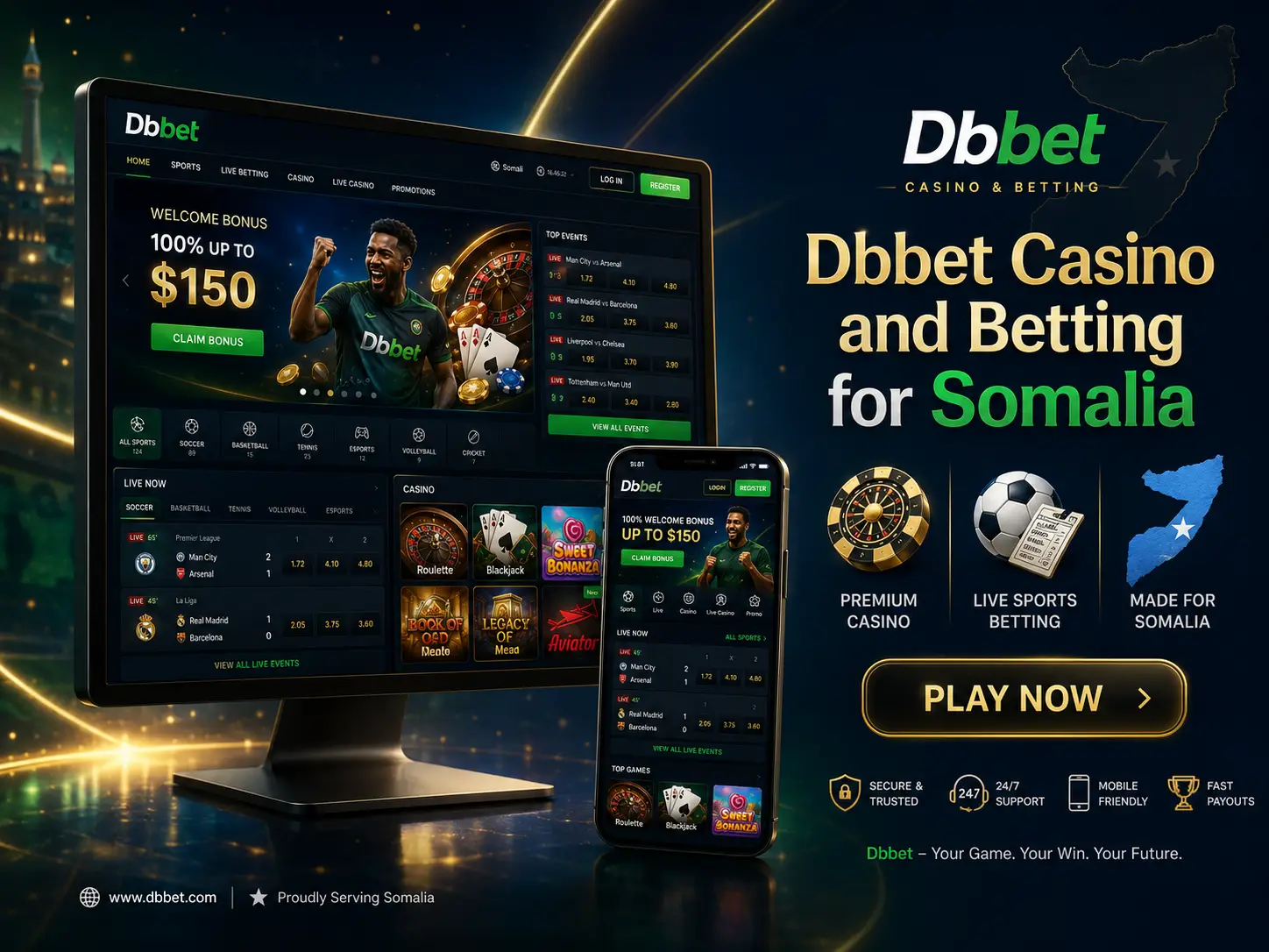 Dbbet Casino and Betting for Somalia
