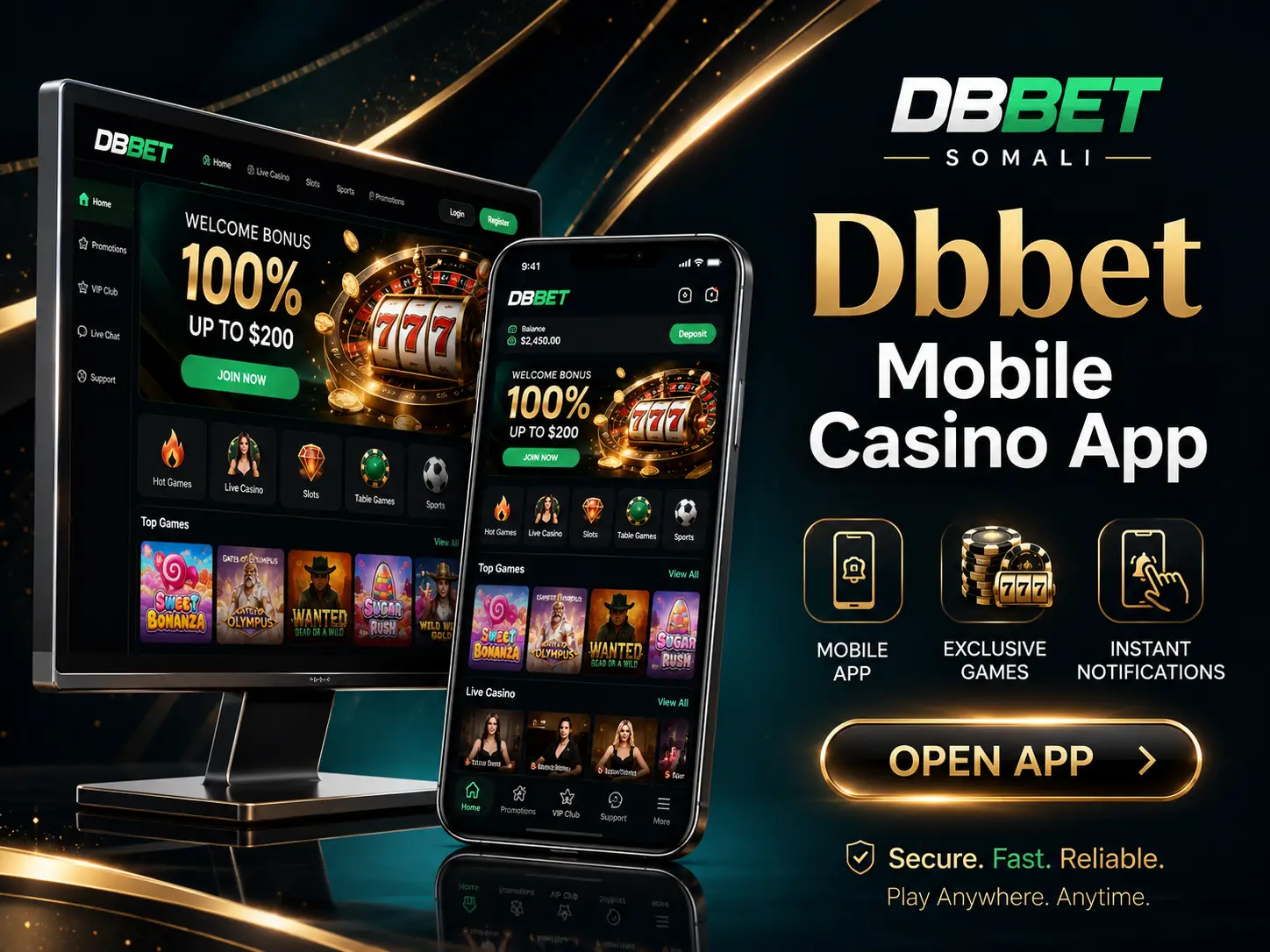 Dbbet Mobile Casino and Betting App